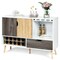 Mid Century Buffet Sideboard Wooden Storage Cabinet with Shelves